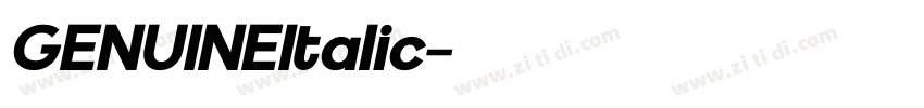 GENUINEItalic字体转换 GENUINEItalic字体转换