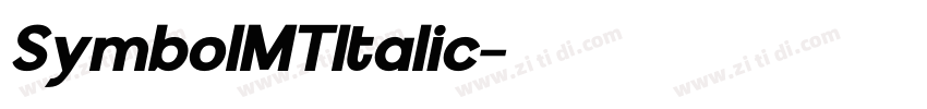 SymbolMTItalic字体转换 SymbolMTItalic字体转换