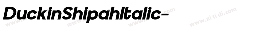 DuckinShipahItalic字体转换