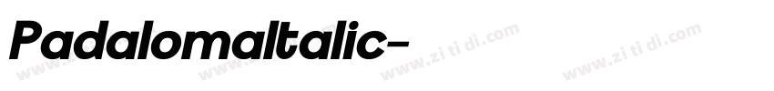 PadalomaItalic字体转换