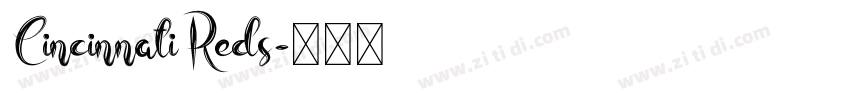 CincinnatiReds字体转换