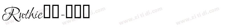Ruthie字体字体转换