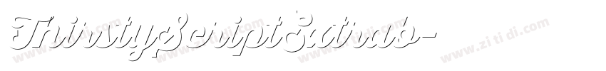 ThirstyScriptExtrab字体转换 ThirstyScriptExtrab字体转换
