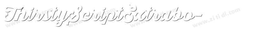 ThirstyScriptExtrabo字体转换 ThirstyScriptExtrabo字体转换