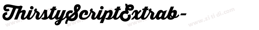 ThirstyScriptExtrab字体转换 ThirstyScriptExtrab字体转换
