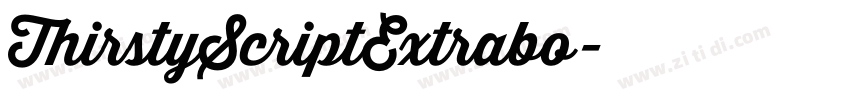 ThirstyScriptExtrabo字体转换 ThirstyScriptExtrabo字体转换