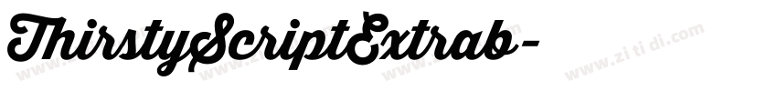 ThirstyScriptExtrab字体转换 ThirstyScriptExtrab字体转换