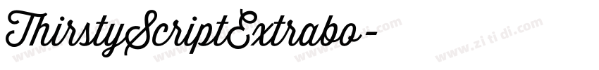ThirstyScriptExtrabo字体转换 ThirstyScriptExtrabo字体转换