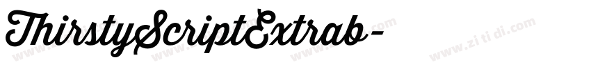 ThirstyScriptExtrab字体转换 ThirstyScriptExtrab字体转换