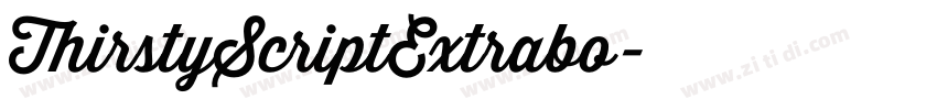 ThirstyScriptExtrabo字体转换 ThirstyScriptExtrabo字体转换