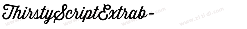 ThirstyScriptExtrab字体转换 ThirstyScriptExtrab字体转换