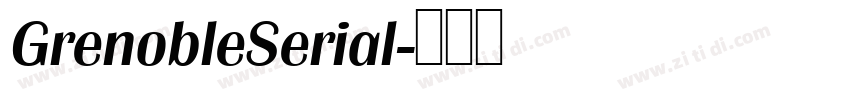 GrenobleSerial字体转换