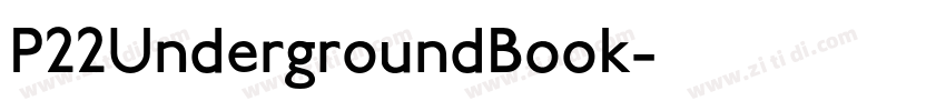 P22UndergroundBook字体转换