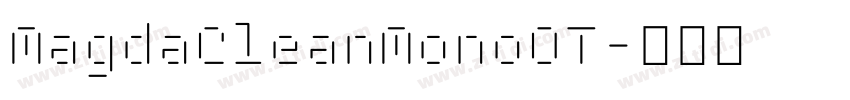 MagdaCleanMonoOT字体转换