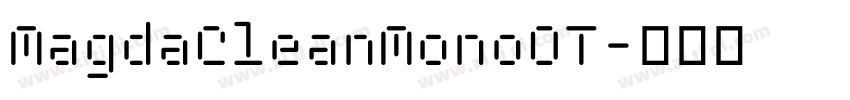 MagdaCleanMonoOT字体转换