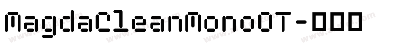 MagdaCleanMonoOT字体转换