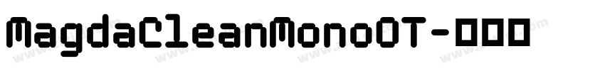 MagdaCleanMonoOT字体转换