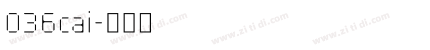 036cai字体转换 036cai字体转换