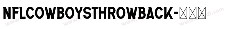 NFLCowboysThrowback字体转换
