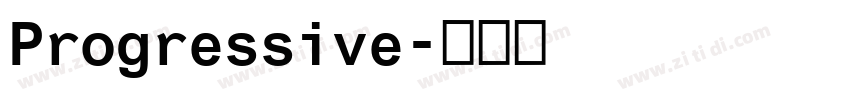 Progressive字体转换