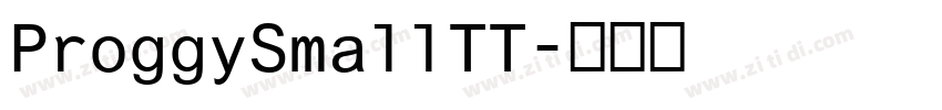 ProggySmallTT字体转换