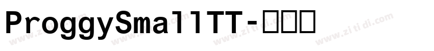 ProggySmallTT字体转换