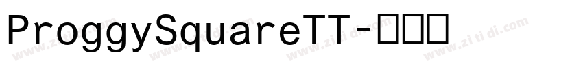 ProggySquareTT字体转换