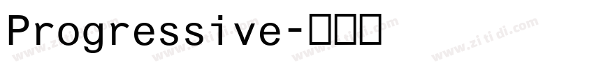 Progressive字体转换