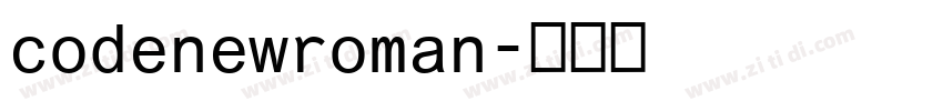 codenewroman字体转换
