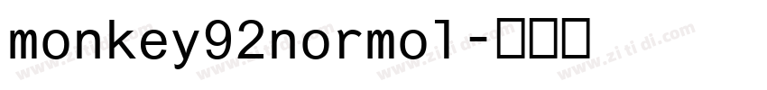 monkey92normol字体转换