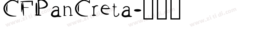 CFPanCreta字体转换