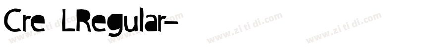 Cre望号LRegular字体转换