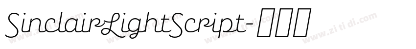 SinclairLightScript字体转换