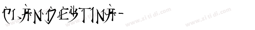 CLANDESTINA字体转换