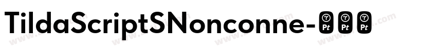 TildaScriptSNonconne字体转换