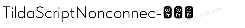 TildaScriptNonconnec字体转换