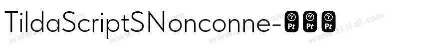 TildaScriptSNonconne字体转换