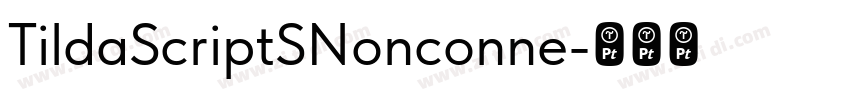 TildaScriptSNonconne字体转换