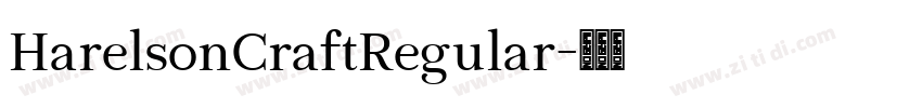 HarelsonCraftRegular字体转换