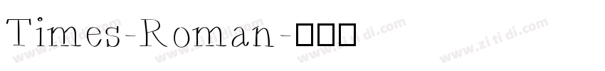 Times-Roman字体转换