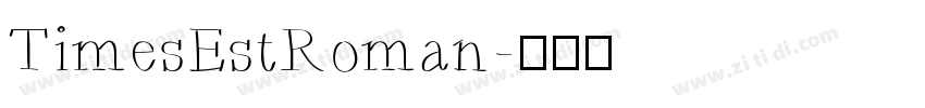 TimesEstRoman字体转换