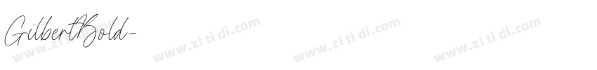 GilbertBold字体转换