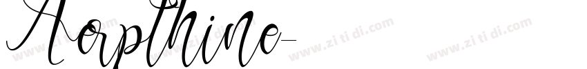 Aerpthine字体转换