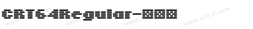 CRT64Regular字体转换
