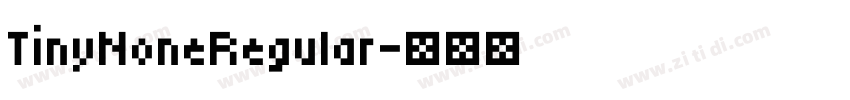 TinyNoneRegular字体转换