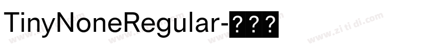TinyNoneRegular字体转换