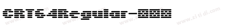 CRT64Regular字体转换