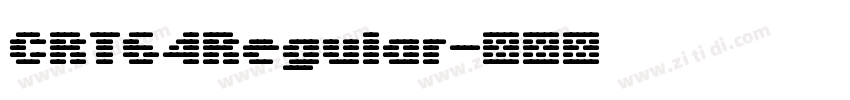 CRT64Regular字体转换