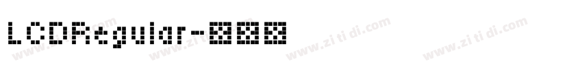 LCDRegular字体转换
