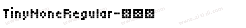 TinyNoneRegular字体转换